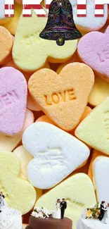 Heart Sweethearts Candy Live Wallpaper