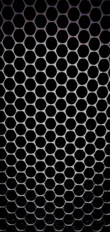 Dark hexagonal pattern wallpaper for mobile devices.