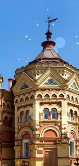 Ornate historic building under a clear blue sky.