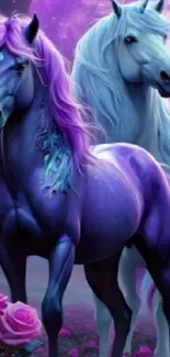 Horse Purple Toy Live Wallpaper