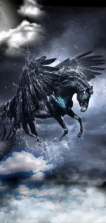 Horse Water Cloud Live Wallpaper