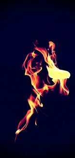 Human Body Fire Flame Live Wallpaper