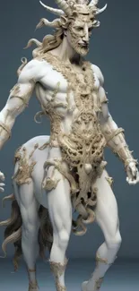 Human Body Sculpture Jaw Live Wallpaper