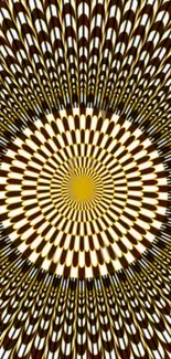 Hypnotic optical illusion pattern wallpaper for mobile phone.