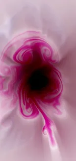 Abstract pink and black swirl mobile wallpaper with vibrant design.