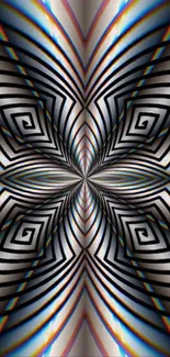 Hypnotic spiral abstract pattern wallpaper.