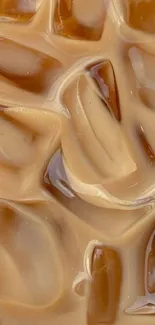 Iced Coffee Art with Creamy Ice Cubes