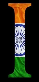 Mobile wallpaper with Indian tricolor and Ashoka Chakra design.