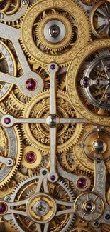 Intricate gears and steampunk design