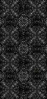 Intricate dark pattern wallpaper for mobile.