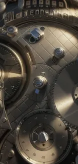 Close-up of intricate watch gears showing detailed mechanical design.