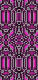 Intricate purple geometric pattern wallpaper for phones.