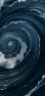 Mysterious swirling ocean design wallpaper.