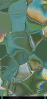Abstract wallpaper with iridescent textures and vibrant colors.