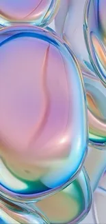 Iridescent abstract mobile wallpaper design.