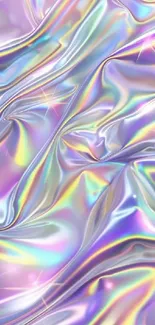 Iridescent image with holographic colors.