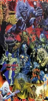 Iron Maiden Best of the Beast album art wallpaper.