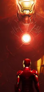 Iron Man Light Helmet Live Wallpaper