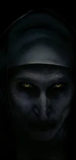 Dark, sinister wallpaper with intense eyes.