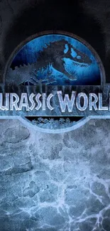 Jurassic logo on textured dark background wallpaper.