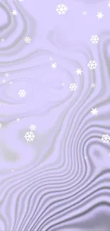 Lavender abstract wallpaper with snowflakes.