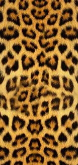 Leopard print mobile wallpaper with bold animal patterns.