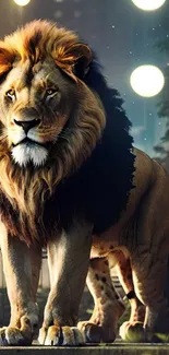 Light Lion Organism Live Wallpaper