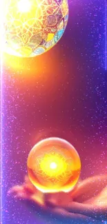 Light Nature Amber Live Wallpaper