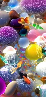 Light Organism Balloon Live Wallpaper