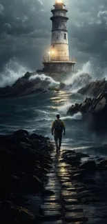 Lighthouse Tower Sea Live Wallpaper