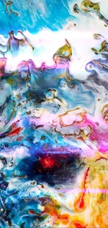 Liquid Art Paint Vertebrate Live Wallpaper