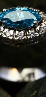 Liquid Body Jewelry Blue Live Wallpaper