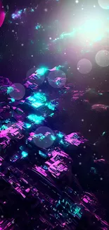 Liquid Light Purple Live Wallpaper