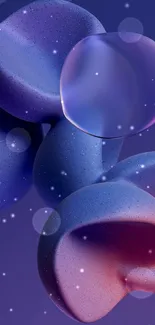 Liquid Purple Azure Live Wallpaper