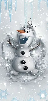 Liquid Snowman Snow Live Wallpaper