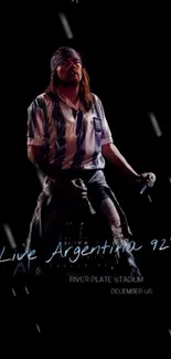 Live Argentina concert wallpaper on mobile.