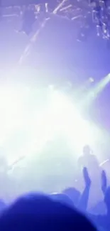 Live concert wallpaper featuring dynamic lights and silhouettes on stage.