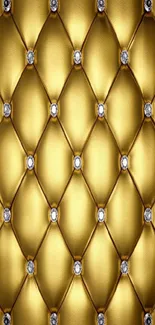 Gold diamond texture mobile wallpaper, luxurious and elegant design.