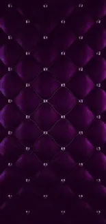 Luxurious purple velvet wallpaper with studded design.