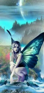 Fantasy fairy in an enchanting landscape.