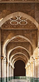 Majestic stone arches with intricate design.