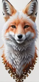 Majestic fox artwork with detailed orange and white fur.