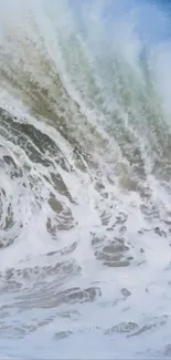 Powerful ocean wave crashing, full of vibrant energy.