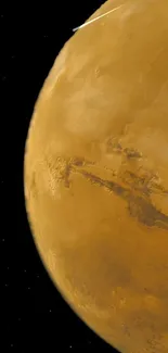 Mars planet wallpaper showcasing cosmic beauty.