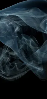 Matchstick burning with swirling smoke artfully captured.