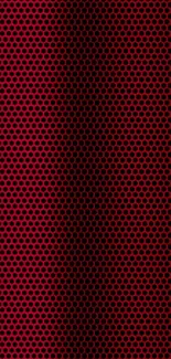 Vibrant red and black mesh pattern wallpaper.