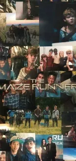 Maze Runner movie collage wallpaper for mobile phone.