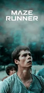 Maze Runner wallpaper showing a tense moment with protagonist.