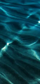 Dark blue ocean waves with textured patterns.