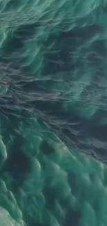 Teal ocean waves create a mesmerizing mobile wallpaper.